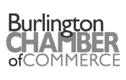 Burlington chamber of commerce logo.