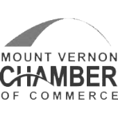 Mount vernon chamber of commerce logo.